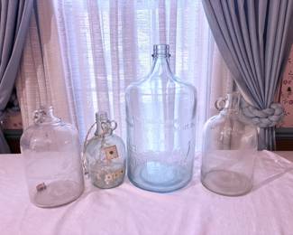 Vintage Glass Bottles/Jugs