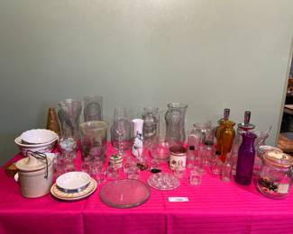 Assorted Glassware and Ceramics