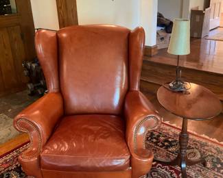 PAIR OF LEATHER CHAIRS