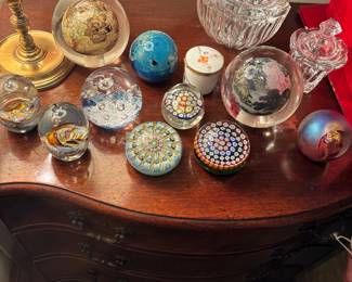 PAPERWEIGHTS INCLUDING SIMPSON, STEEWART, PERTHSHIRE AND MORE