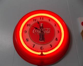 Neon Coke Clock