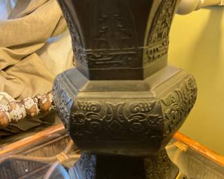 Metal lamp base