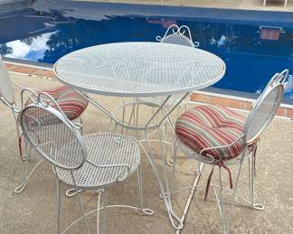 Vintage wrought iron patio furniture
