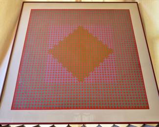 Richard Anuszkiewicz, color silkscreen signed in pencil, 1970