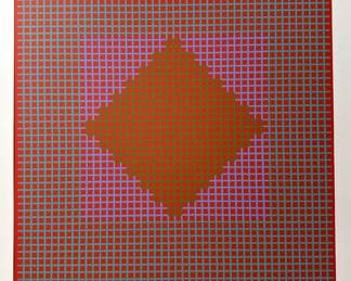 Richard Anuszkiewicz, color silkscreen signed in pencil, 1970