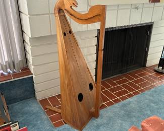 Vintage Celtic harp