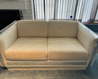 Milo Baughman style loveseat