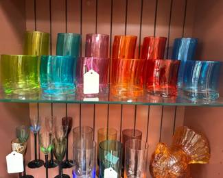 Swing style glasses made in Turkey, set of 12
