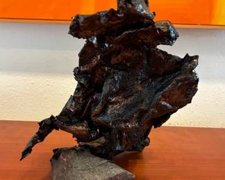 Abstract sculpture, unsigned - back