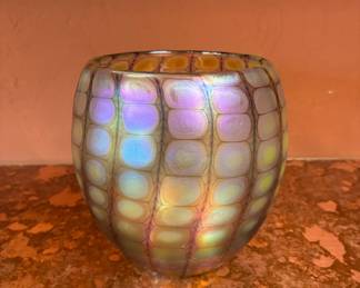 Iridescent vase