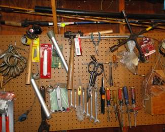 Yes those are fishing rods, and some with reels too