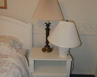 Pair of lamps, one tall and one small. Can you tell which is which?