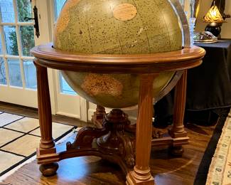 1930's Rand McNally 30" library globe
49” tall, 42” wide