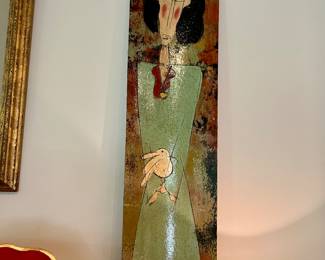 Tres Taylor tarpaper painting