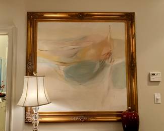 Barbara Evans oil on canvas painting
57.5” x 58”