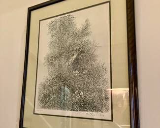 Gabor Peterdi signed etching