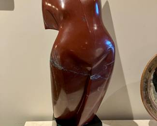 Craigger Browne red marble figural sculpture
29” tall