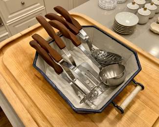 Vintage wooden handled Cutco kitchen tools