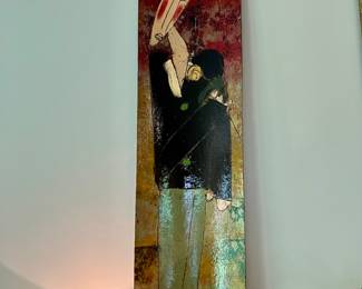 Tres Taylor tarpaper painting