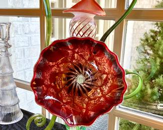 Cam Langley art glass flower arrangement
20” tall
