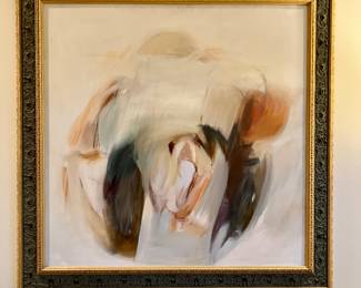 Barbara Evans abstract oil on canvas