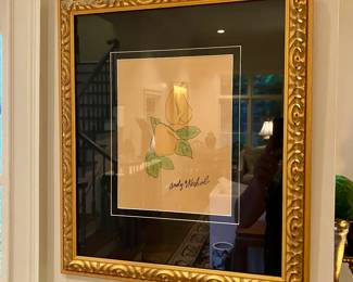 Andy Warhol "Pear" signed and hand colored offset lithograph
18.75” x 21.5”