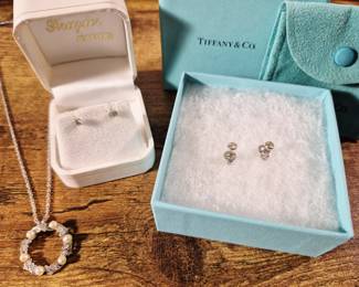 Tiffany & co sm diamond stud earrings