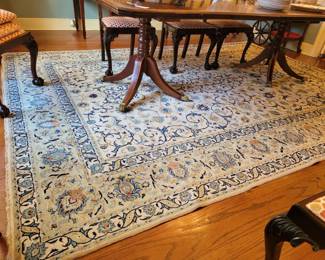 Hand woven rug Persian Kashan measures 12' x 10'