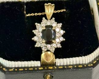 Sapphire and diamonds 