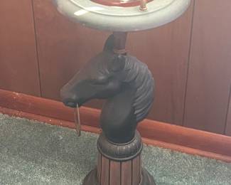 Vintage Horse Stand With Ashtray
