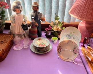 Vintage Dolls and Japanese Dishes
