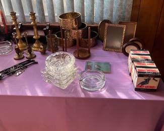 Brass, Ash Trays, and Squirrel Pellets