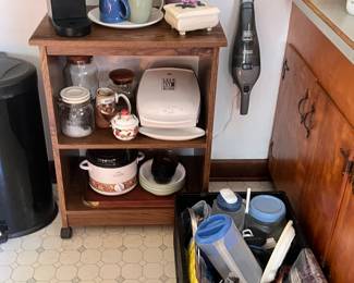 Kitchen items including a Crock Pot &  Kewig Coffee Maker
