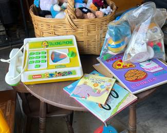 A selection of vintage toys including Mickey Mouse & Sesame Street Big Bird