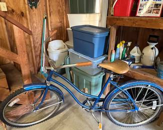 Vintage Bike, Storage Bins, and free paint & chemicals
