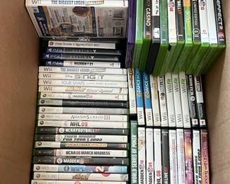 A selection of Wii/Xbox/Playstation Games 