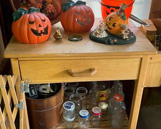 Halloween decor & vintage bottles
