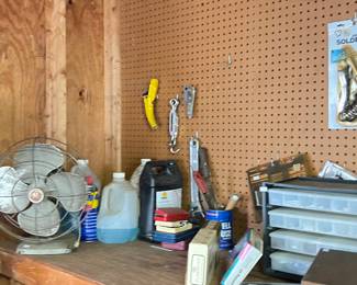 Vintage fan and misc tools 
