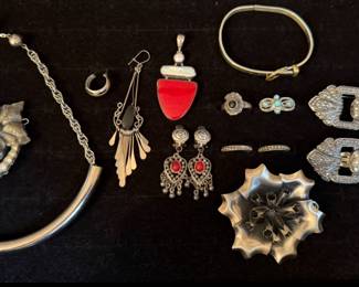 Many sterling silver silver signed pieces