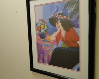 "She fell asleep, while waiting for you" Is the name of this print