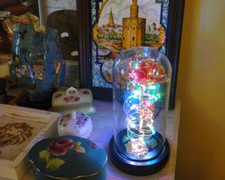 And then the light up rose