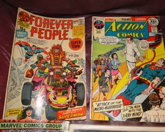 Comic books, Forever People and Action Comics