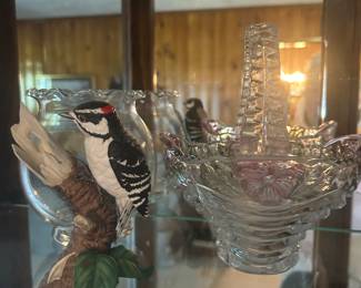 Anna Hutte crystal basket