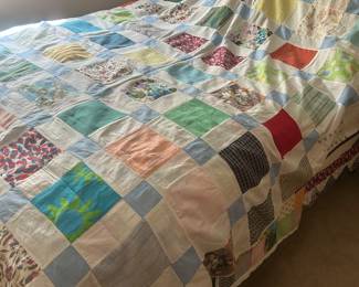 hand made patchwork quilt