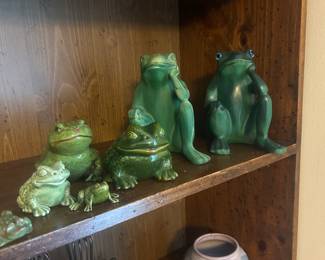 collection of frogs