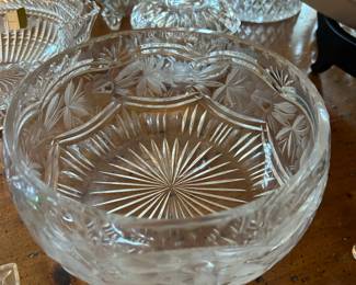 gorgeous cut crystal bowl