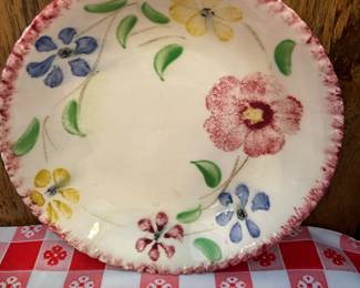 Blue Ridge pottery dish Flower ring