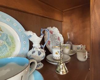 Tiny demitasse cup and saucer sets