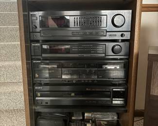 Sony system stereo, cds