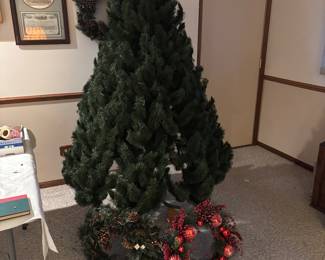 Vintage fluffy branch Christmas tree